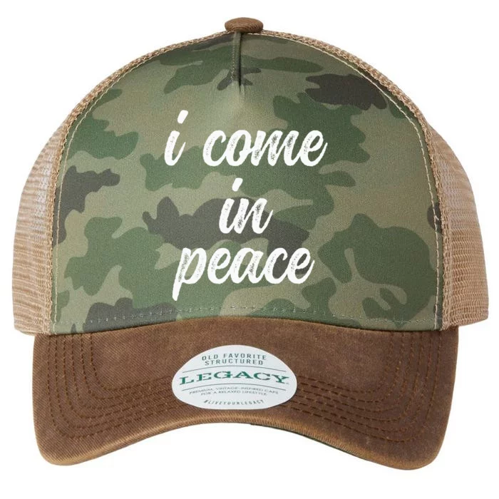 Funny Matching Couple Outfits I Come In Peace Im Peace Legacy Tie Dye Trucker Hat