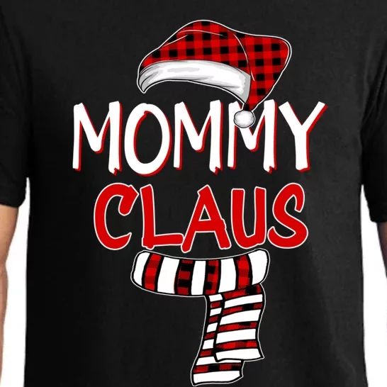 Funny Mom Christmas Santa Claus Red Plaid Funny Gift Mommy Claus Gift Pajama Set