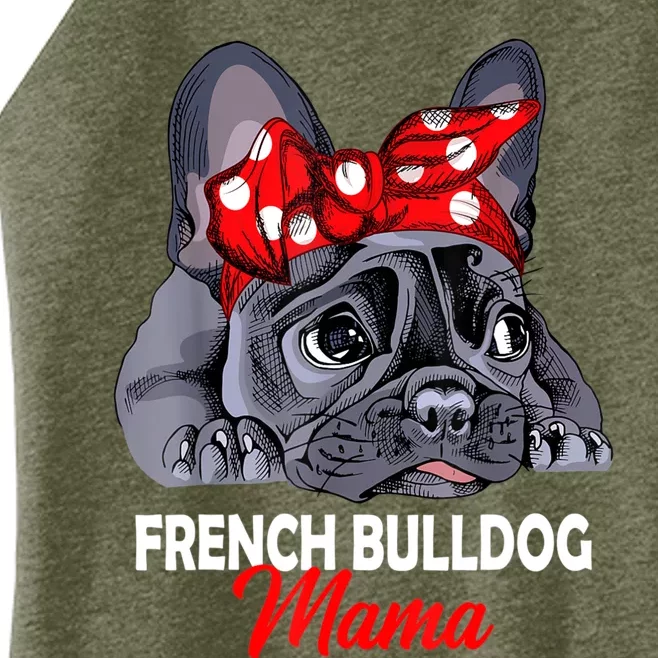 Frenchie Mama Cute French Bulldog Dog Mom Funny Womens Gift Women’s Perfect Tri Rocker Tank