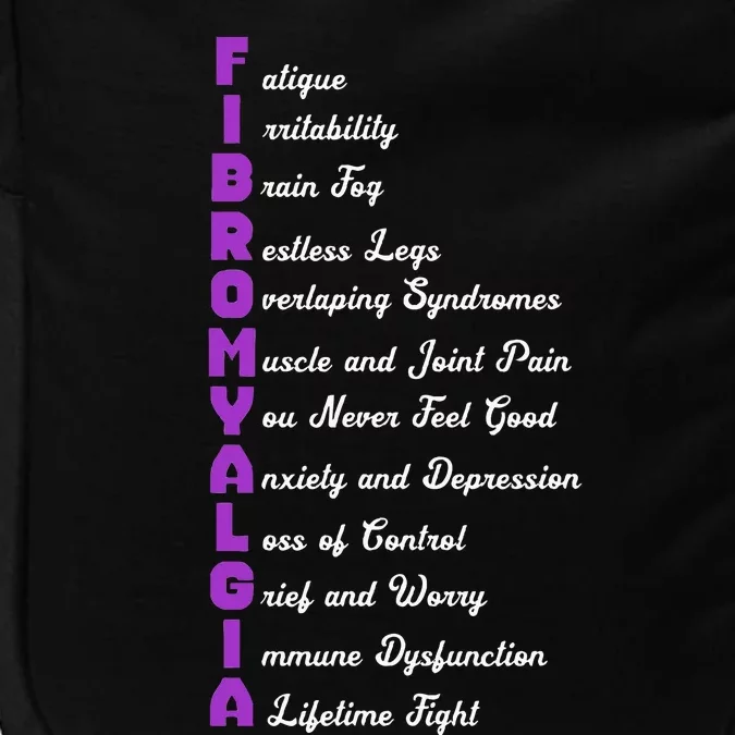 Fibromyalgia Meaning Chronic Pain Fibro Awareness Impact Tech Backpack