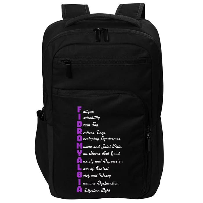 Fibromyalgia Meaning Chronic Pain Fibro Awareness Impact Tech Backpack