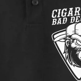 Funny Monkey Cigars And Bad Decisions Dry Zone Grid Performance Polo