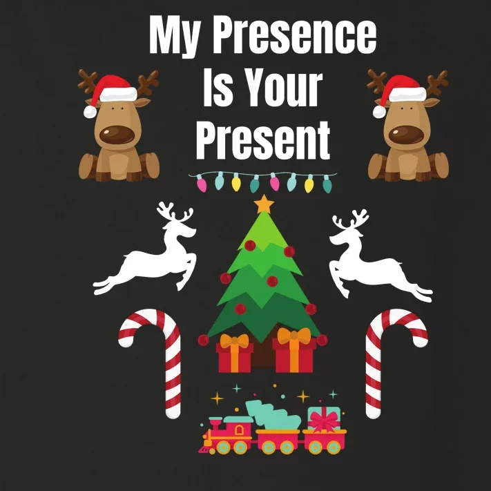 Funny Merry Christmas Sarcastic My Presence Is Your Present Funny Sarcastic Xmas Toddler Long Sleeve Shirt