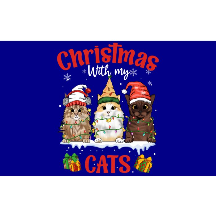 Feline Meowy Catmas Lover Christmas With My Cats Great Gift Bumper Sticker