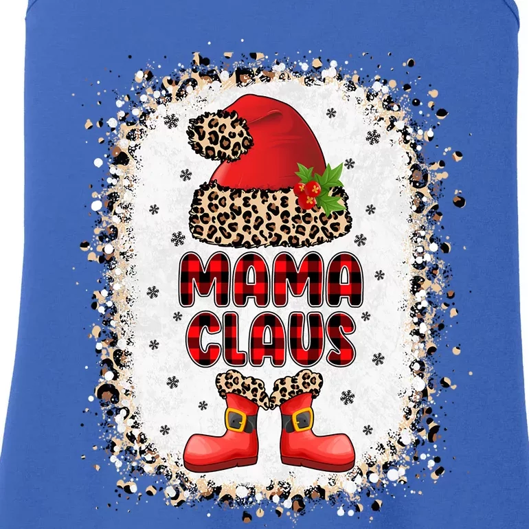 Funny Mama Claus Santa Leopard Family Matching Christmas Gift Ladies Essential Tank