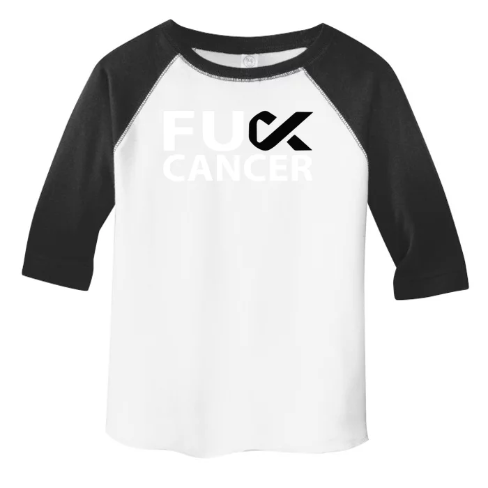 Fuck Melanoma Cancer F U Fu Black Ribbon Cancer Awareness Cool Gift Toddler Fine Jersey T-Shirt