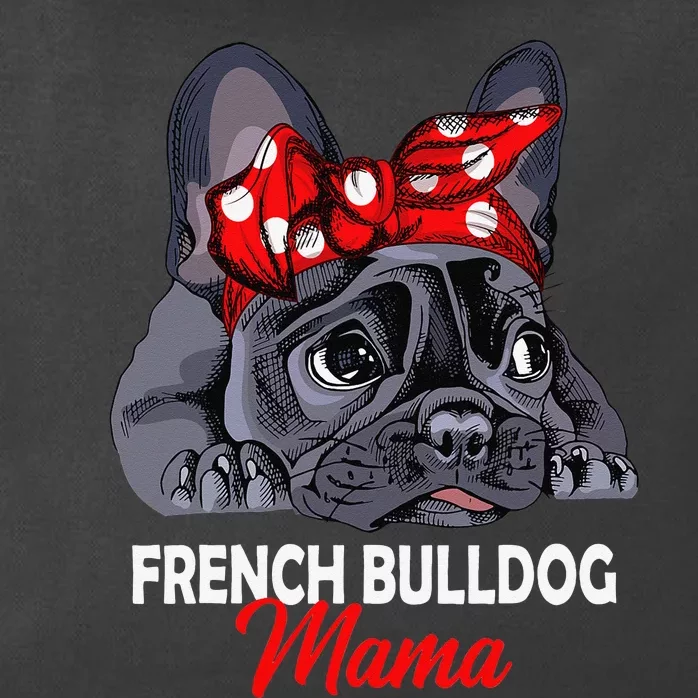 Frenchie Mama Cute French Bulldog Dog Mom Funny Zip Tote Bag