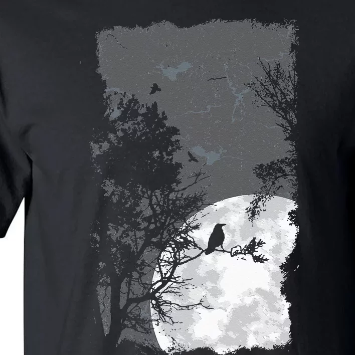 Full Moon Crow Gloomy Forest Costume Awesome Halloween Gift Tall T-Shirt