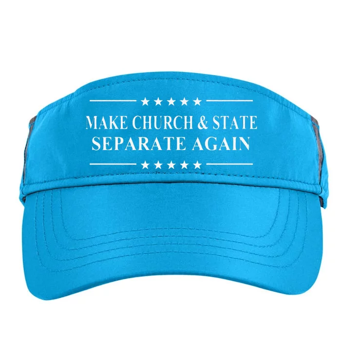 Funny Make Church And State Separate Again Political Activist Gift Adult Drive Performance Visor