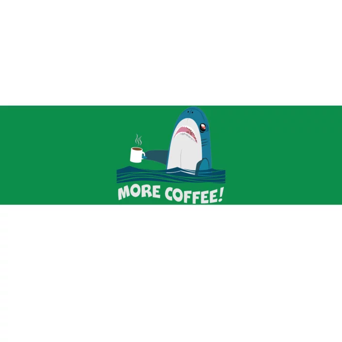 Funny More Coffee Shark Bumper Sticker