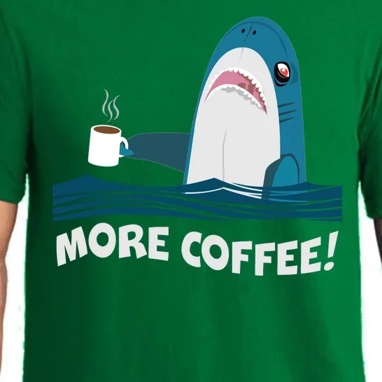 Funny More Coffee Shark Pajama Set