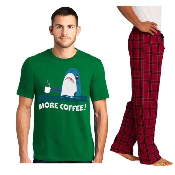 Funny More Coffee Shark Pajama Set