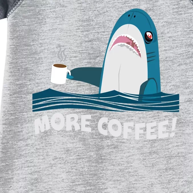 Funny More Coffee Shark Infant Baby Jersey Bodysuit