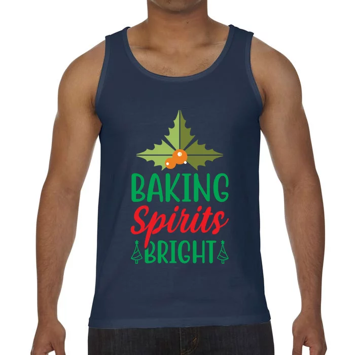 Family Matching Christmas Baking Spirits Bright Funny Quotes Cool Gift Comfort Colors® Tank Top