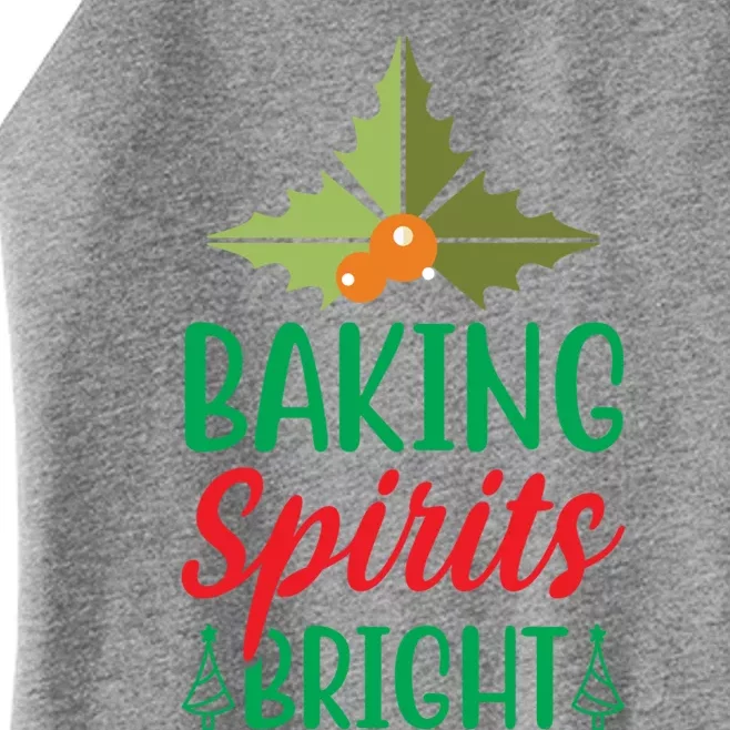 Family Matching Christmas Baking Spirits Bright Funny Quotes Cool Gift Women’s Perfect Tri Rocker Tank