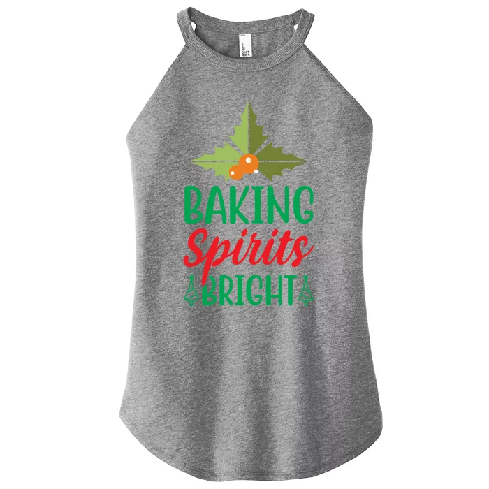 Family Matching Christmas Baking Spirits Bright Funny Quotes Cool Gift Women’s Perfect Tri Rocker Tank