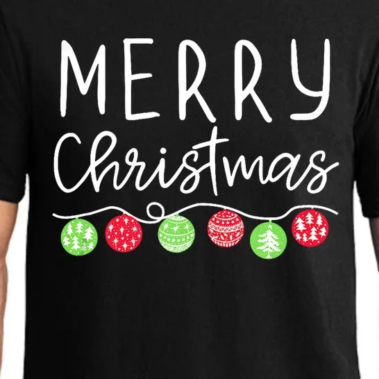 Festive Merry Christmas Happy Holidays For Tank Top Pajama Set