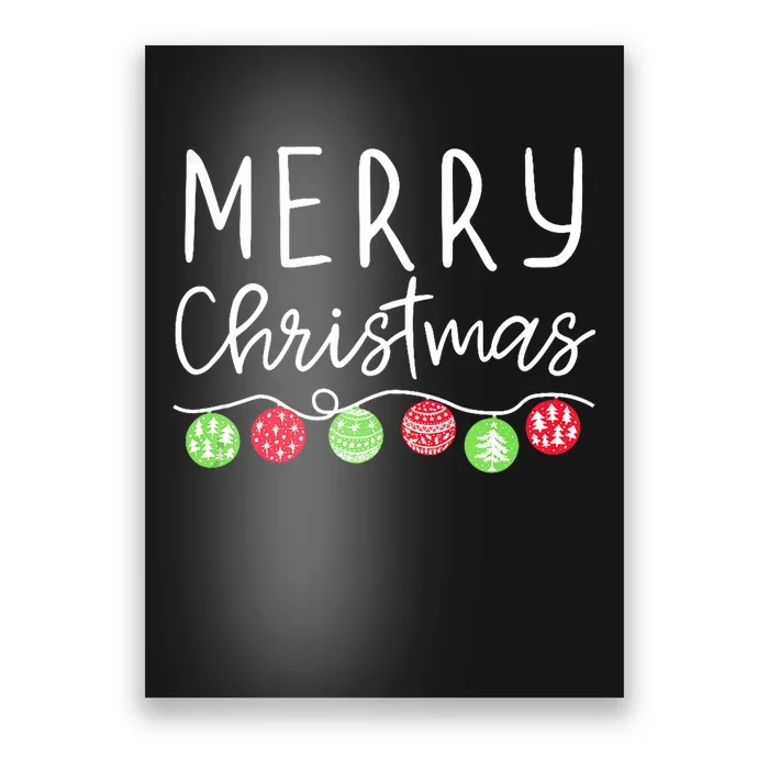 Festive Merry Christmas Happy Holidays For Tank Top Poster