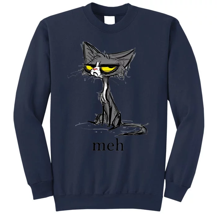 Funny Meh Cat Gift For Cat Lovers Sweatshirt