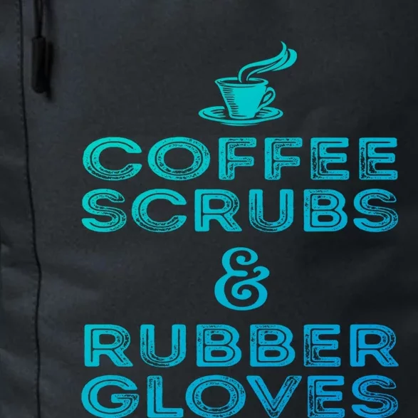 Funny Medical : Coffee Scrubs And Rubber Gloves Gift Daily Commute Backpack