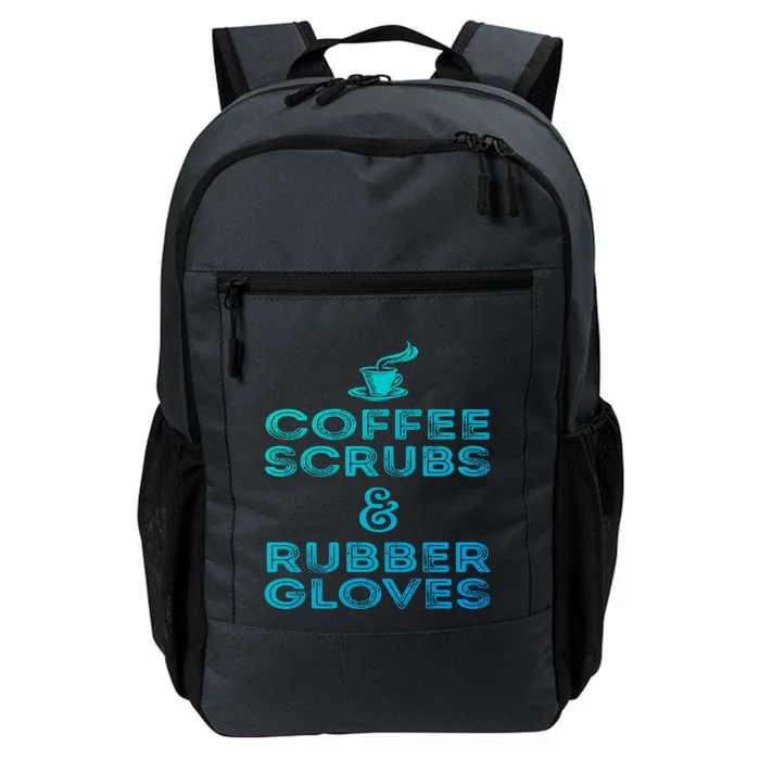 Funny Medical : Coffee Scrubs And Rubber Gloves Gift Daily Commute Backpack