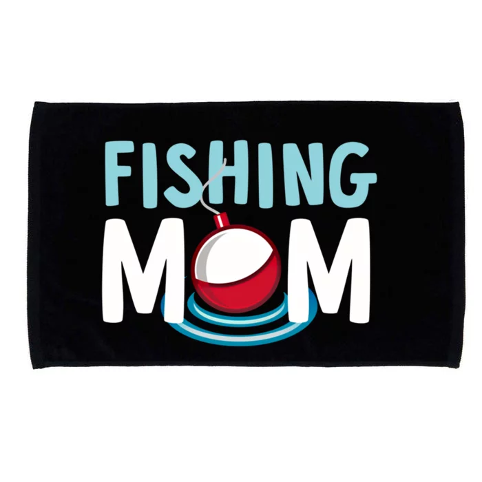 Fishing Mom Cute Bobble Ladies Fishing Gift Microfiber Hand Towel