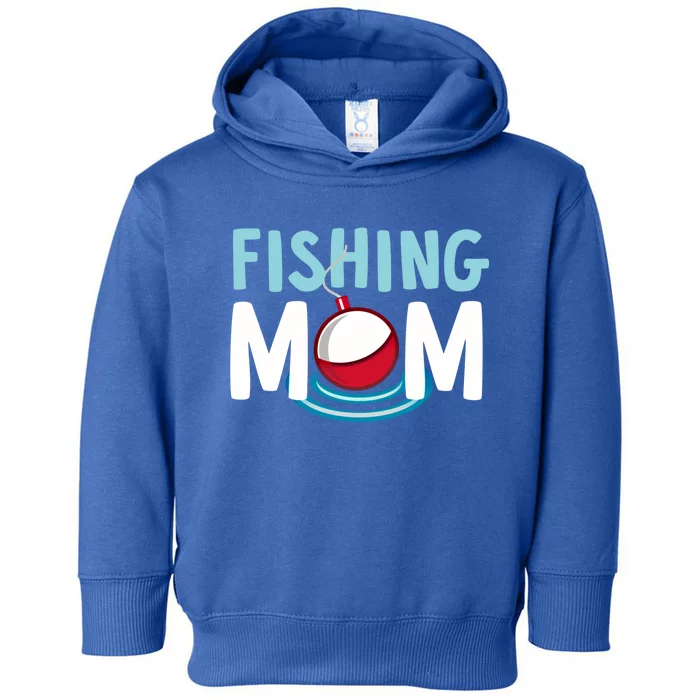 Fishing Mom Cute Bobble Ladies Fishing Gift Toddler Hoodie