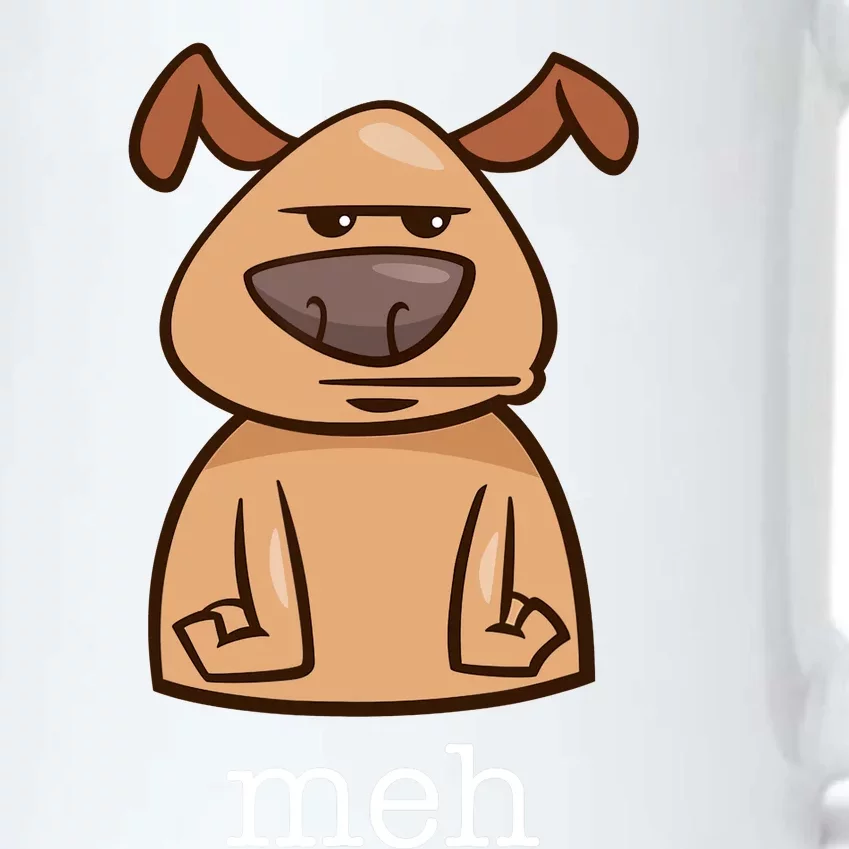 Funny Meh Dog Gift For Dog Lovers Black Color Changing Mug