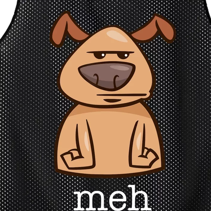 Funny Meh Dog Gift For Dog Lovers Mesh Reversible Basketball Jersey Tank