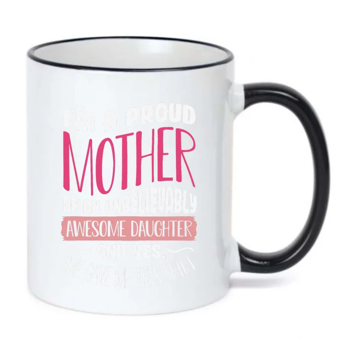 Funny Mothers Day From Daughter Mom Partnerlook Black Color Changing Mug