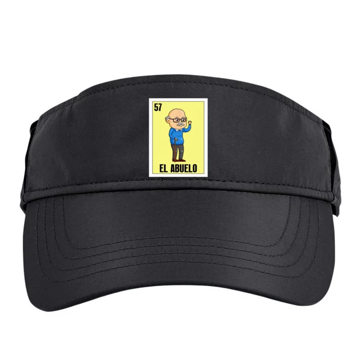 Funny Mexican Design For Grandpa El Abuelo Adult Drive Performance Visor