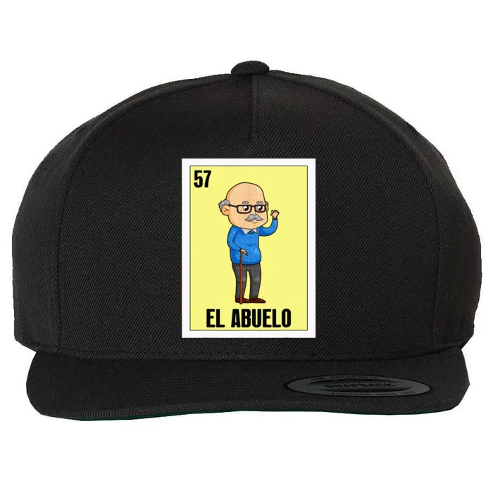 Funny Mexican Design For Grandpa El Abuelo Wool Snapback Cap