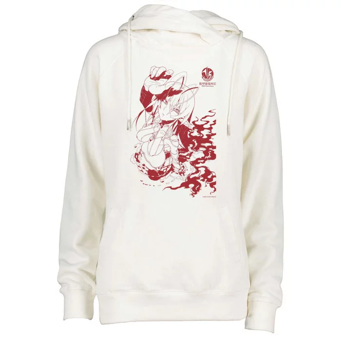 Full Metal Daemon Muramasa 15th Anniversary Sansei Muramasa Womens Funnel Neck Pullover Hood