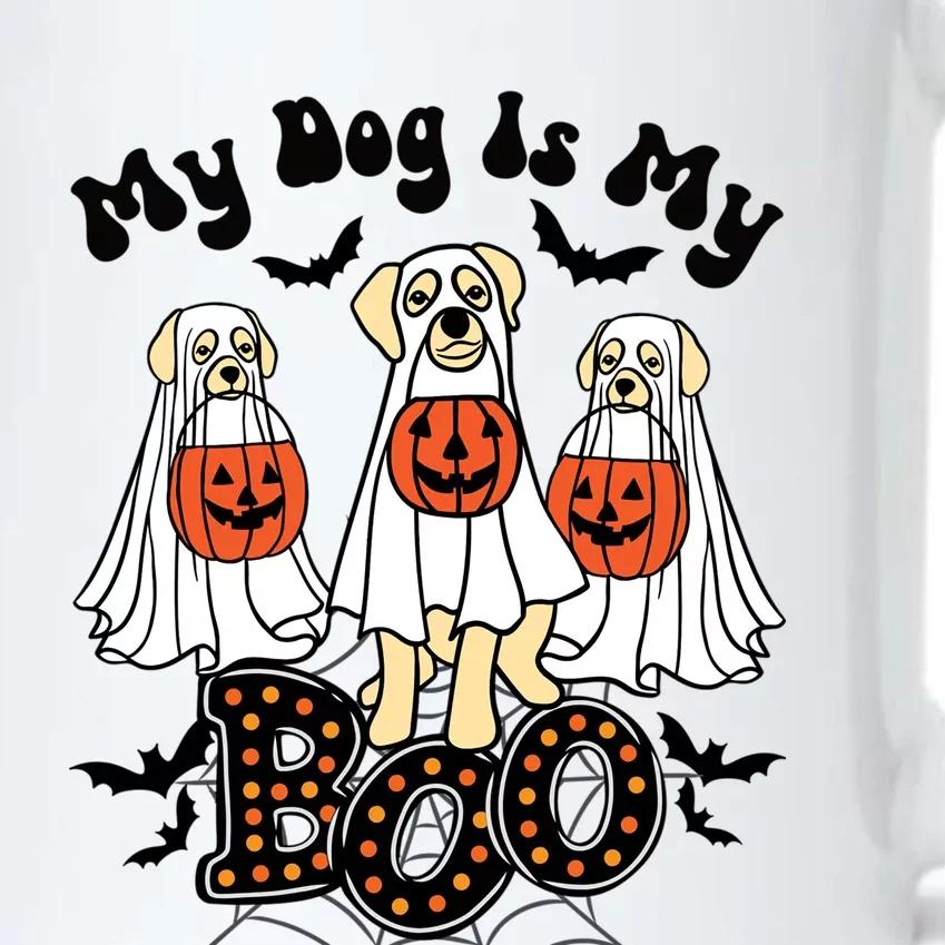 Funny My Dog Is My Boo Owner Dog Lover Boo Ghost Halloween Gift Black Color Changing Mug