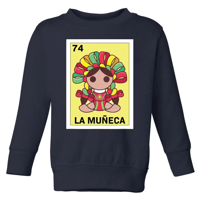 Funny Mexican Doll Design La Mueca Toddler Sweatshirt