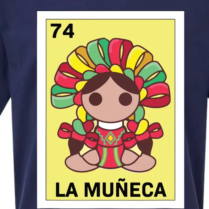 Funny Mexican Doll Design La Mueca Sueded Cloud Jersey T-Shirt