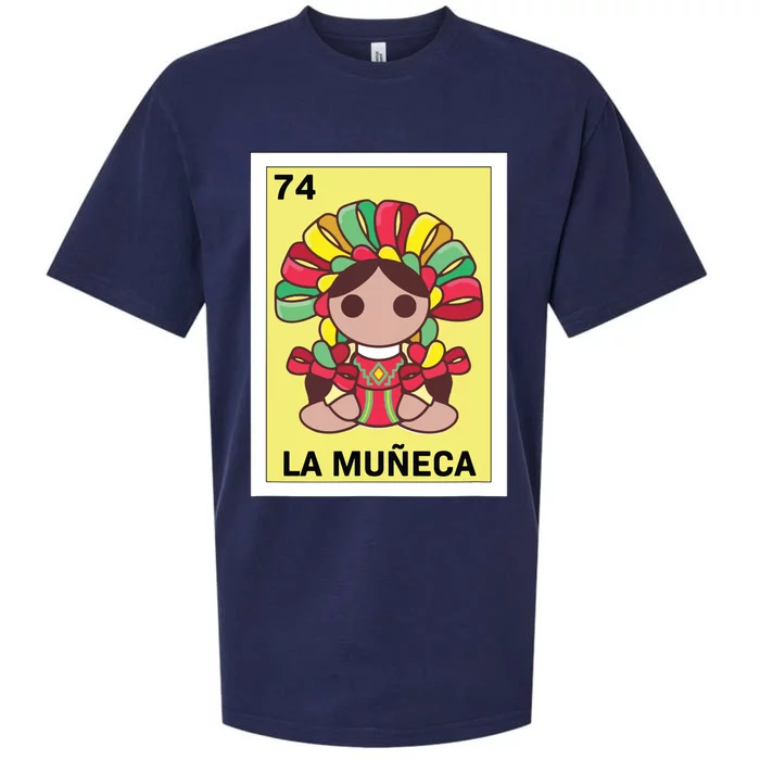 Funny Mexican Doll Design La Mueca Sueded Cloud Jersey T-Shirt