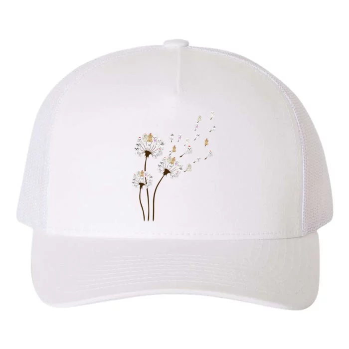 Flower Maltese Dog Dandelion Funny Animal Lover Yupoong Adult 5-Panel Trucker Hat