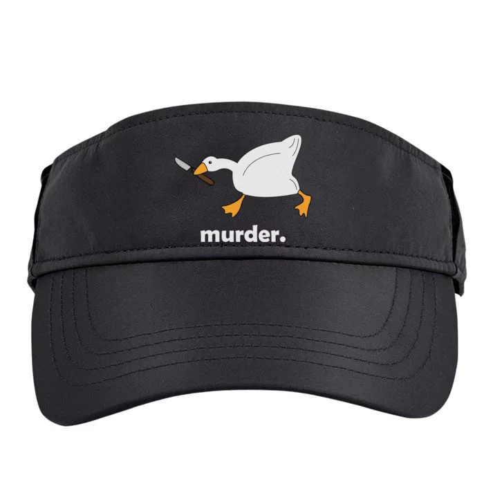 Funny Murder Duck Animal Meme Adult Drive Performance Visor