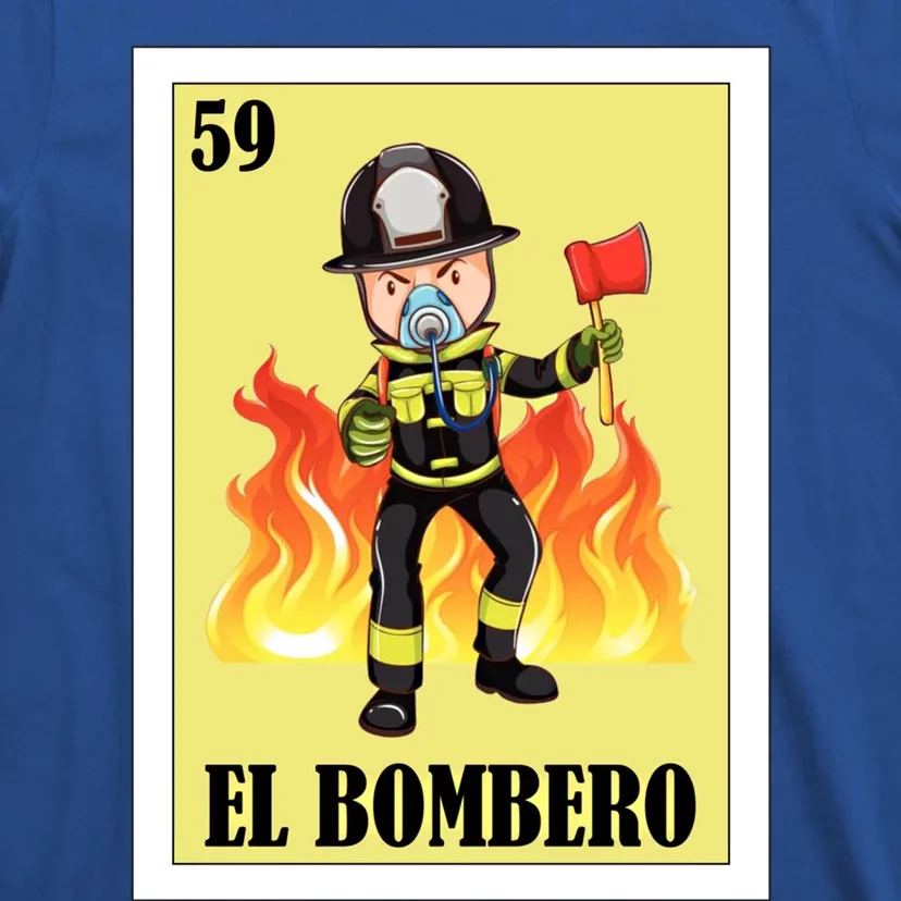 Funny Mexican Design For Fire El Bombero Gift T-Shirt