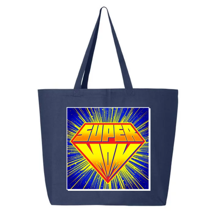 Funny Mother's Day Super Mom Pop Art Comic Panel 25L Jumbo Tote