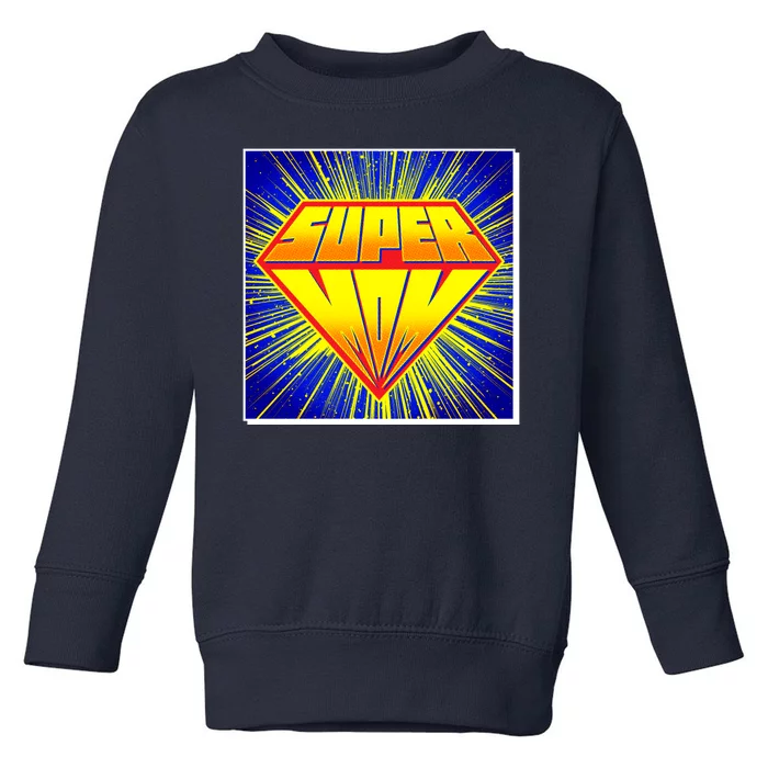 Funny Mother's Day Super Mom Pop Art Comic Panel Toddler Sweatshirt