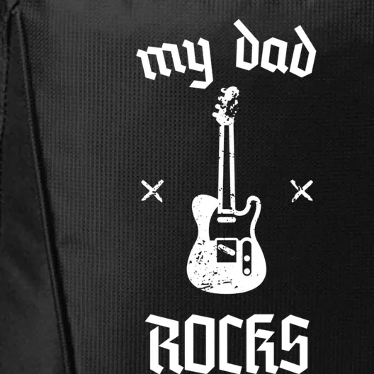 Funny My Dad Rocks Cool Gift City Backpack