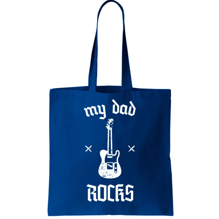 Funny My Dad Rocks Cool Gift Tote Bag