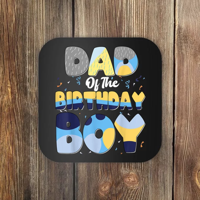 Family Matching Dad And Mom Birthday Boy Dog Gift Coaster