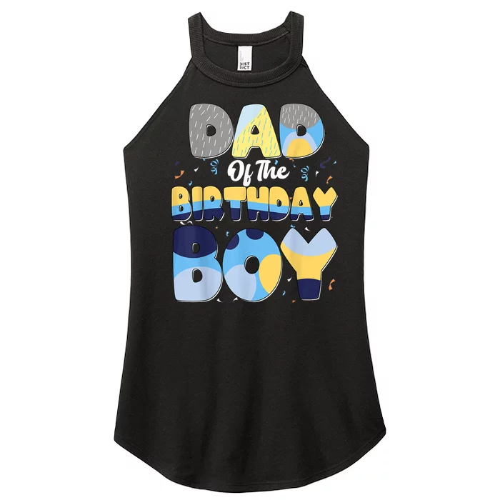 Family Matching Dad And Mom Birthday Boy Dog Gift Women’s Perfect Tri Rocker Tank