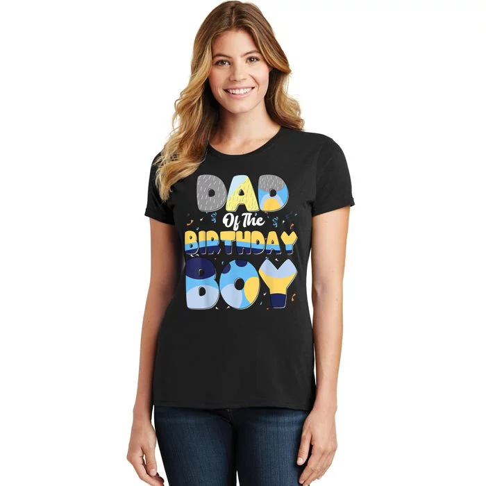 Family Matching Dad And Mom Birthday Boy Dog Gift Women's T-Shirt