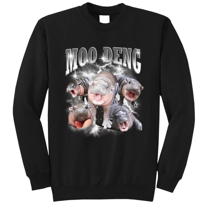 Funny Moo Deng Kawaii Pygmy Hippo Cute Zoo Animal Lover Sweatshirt