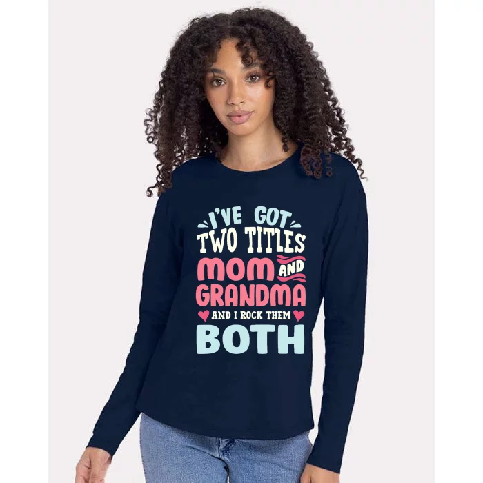 Funny Mothers Day Grandma Grandmother Womens Cotton Relaxed Long Sleeve T-Shirt