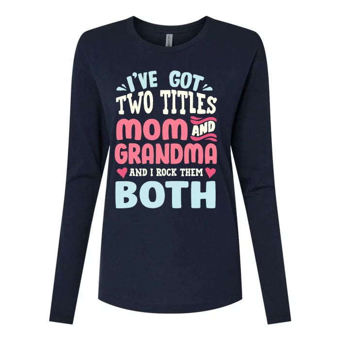 Funny Mothers Day Grandma Grandmother Womens Cotton Relaxed Long Sleeve T-Shirt